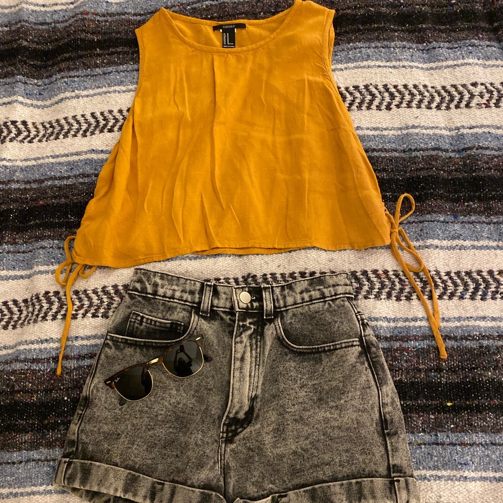 Yellow Crop Top